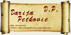 Darija Petković vizit kartica